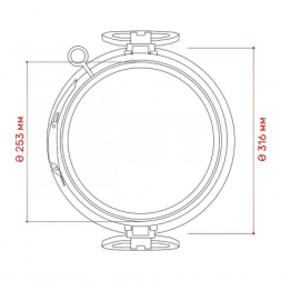 Бочка пластиковая с металлическим обручем и ручками, 20 л, синий [БП20.02/04]